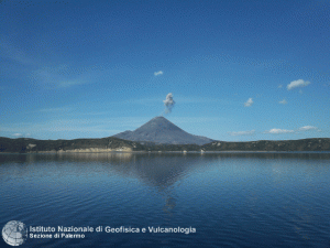 Karymsky volcano and-crater