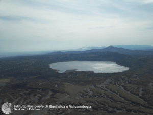 Karymsky crater lake