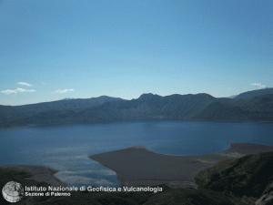 Karymsky crater lake