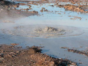 Gas gorgoglianti alle salinelle di Paternò 